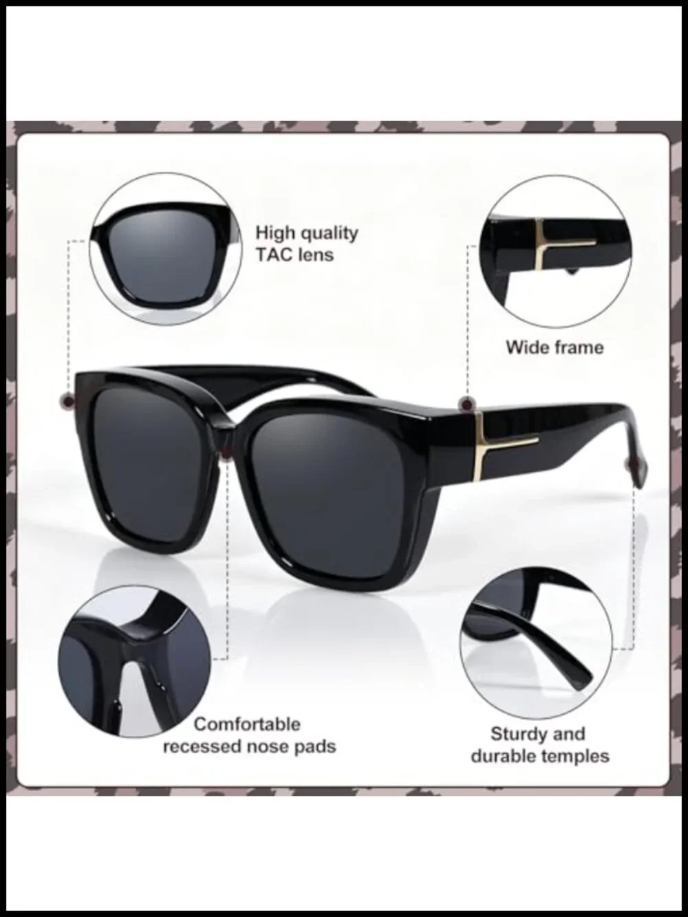 3 Pack Polarized Fit Over Sunglasses UV400 for Men and Women